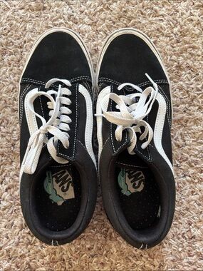 Vans Old Skool Black and White Low Top Sneakers